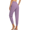 image:imagebaleaf Womens Lightweight Hiking Pants with 5 Zippered PocketsPurple 255 Inseam