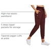 image:imagebaleaf Womens Lightweight Hiking Pants with 5 Zippered PocketsRed 255 Inseam