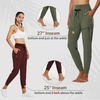 image:imagebaleaf Womens Lightweight Hiking Pants with 5 Zippered PocketsRed 255 Inseam