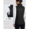 image:imagebaleaf Womens Puffer Vest Lightweight Winter Warm Water ResistantBlack
