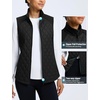 image:imagebaleaf Womens Puffer Vest Lightweight Winter Warm Water ResistantBlack