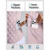 image:imagebaleaf Womens Puffer Vest Lightweight Winter Warm Water ResistantLight Pink
