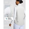 image:imagebaleaf Womens Puffer Vest Lightweight Winter Warm Water ResistantStar White