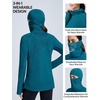 image:imagebaleaf Womens Thermal Long Sleeve Base Layer Hoodie ShirtBlue