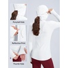 image:imagebaleaf Womens Thermal Long Sleeve Base Layer Hoodie ShirtWhite