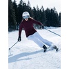image:imagebaleaf Womens Thermal Long Sleeve Base Layer Hoodie ShirtWine Red