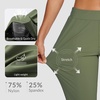 image:imagebaleaf Womens Travel Pants Lightweight Stretch with Zip PocketsArmy Green