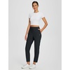image:imagebaleaf Womens Travel Pants Lightweight Stretch with Zip PocketsBlack