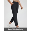 image:imagebaleaf Womens Travel Pants Lightweight Stretch with Zip PocketsBlack 24