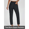 image:imagebaleaf Womens Travel Pants Lightweight Stretch with Zip PocketsBlack