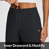 image:imagebaleaf Womens Travel Pants Lightweight Stretch with Zip PocketsBlack