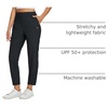 image:imagebaleaf Womens Travel Pants Lightweight Stretch with Zip PocketsBlack