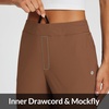 image:imagebaleaf Womens Travel Pants Lightweight Stretch with Zip PocketsBrown