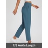image:imagebaleaf Womens Travel Pants Lightweight Stretch with Zip PocketsDark Green