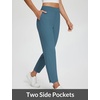 image:imagebaleaf Womens Travel Pants Lightweight Stretch with Zip PocketsDark Green