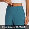 image:imagebaleaf Womens Travel Pants Lightweight Stretch with Zip PocketsDark Green