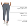 image:imagebaleaf Womens Travel Pants Lightweight Stretch with Zip PocketsDark Grey