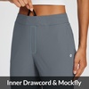 image:imagebaleaf Womens Travel Pants Lightweight Stretch with Zip PocketsDark Grey