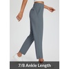 image:imagebaleaf Womens Travel Pants Lightweight Stretch with Zip PocketsDark Grey