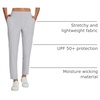 image:imagebaleaf Womens Travel Pants Lightweight Stretch with Zip PocketsFrost Grey