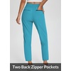 image:imagebaleaf Womens Travel Pants Lightweight Stretch with Zip PocketsGlacier Blue