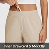 image:imagebaleaf Womens Travel Pants Lightweight Stretch with Zip PocketsKhaki 24