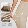 image:imagebaleaf Womens Travel Pants Lightweight Stretch with Zip PocketsKhaki