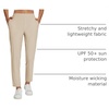 image:imagebaleaf Womens Travel Pants Lightweight Stretch with Zip PocketsKhaki