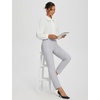 image:imagebaleaf Womens Travel Pants Lightweight Stretch with Zip PocketsLight Gray 24