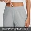 image:imagebaleaf Womens Travel Pants Lightweight Stretch with Zip PocketsLight Gray 24