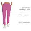 image:imagebaleaf Womens Travel Pants Lightweight Stretch with Zip PocketsPink