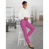 image:imagebaleaf Womens Travel Pants Lightweight Stretch with Zip PocketsPink