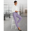 image:imagebaleaf Womens Travel Pants Lightweight Stretch with Zip PocketsPurple