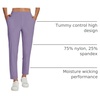 image:imagebaleaf Womens Travel Pants Lightweight Stretch with Zip PocketsPurple