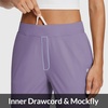 image:imagebaleaf Womens Travel Pants Lightweight Stretch with Zip PocketsPurple