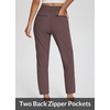 image:imagebaleaf Womens Travel Pants Lightweight Stretch with Zip PocketsTrip Brown