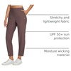 image:imagebaleaf Womens Travel Pants Lightweight Stretch with Zip PocketsTrip Brown