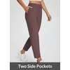 image:imagebaleaf Womens Travel Pants Lightweight Stretch with Zip PocketsTrip Brown