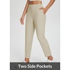 image:imagebaleaf Womens Travel Pants Lightweight Stretch with Zip PocketsTwill