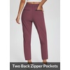 image:imagebaleaf Womens Travel Pants Lightweight Stretch with Zip PocketsWine Red