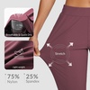 image:imagebaleaf Womens Travel Pants Lightweight Stretch with Zip PocketsWine Red