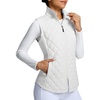 image:imagebaleaf Womens Puffer Vest Lightweight Winter Warm Water ResistantStar White
