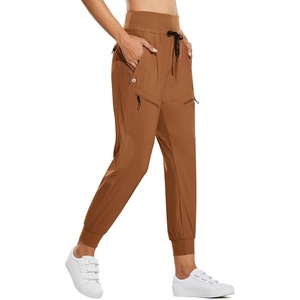image:imagebaleaf Womens Lightweight Hiking Pants with 5 Zippered PocketsBrown 28 Inseam