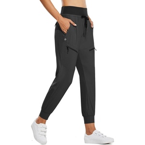 image:imagebaleaf Womens Lightweight Hiking Pants with 5 Zippered PocketsDark Gray 255 Inseam
