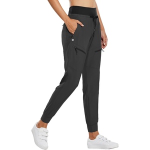 image:imagebaleaf Womens Lightweight Hiking Pants with 5 Zippered PocketsDark Gray 30