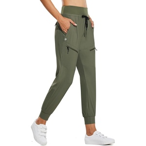 image:imagebaleaf Womens Lightweight Hiking Pants with 5 Zippered PocketsRifle Green 255 Inseam