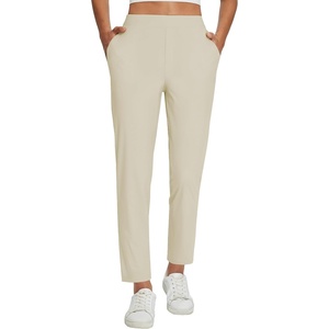 image:imagebaleaf Womens Travel Pants Lightweight Stretch with Zip PocketsTwill