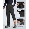 image:imagebaleaf Mens Fleece Lined Winter Hiking Pants Water ResistantBlack