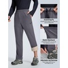 image:imagebaleaf Mens Fleece Lined Winter Hiking Pants Water ResistantDark Gray