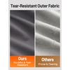 image:imagebaleaf Mens Fleece Lined Winter Hiking Pants Water ResistantDark Gray